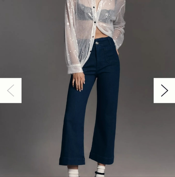 Maeve Pants - NWT MAEVE ANTHROPOLOGIE BLUE THE COLETTE DENIM MEDI.     #6645